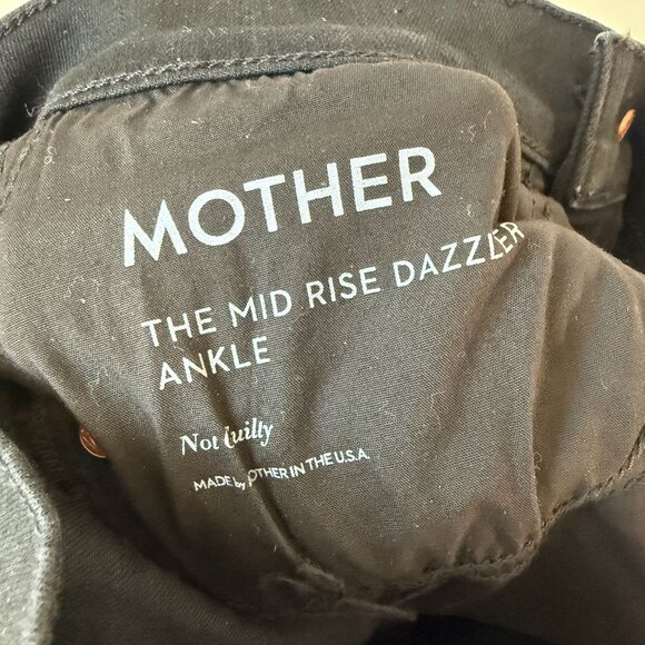 Mother Denim The Mid Rise Dazzler Ankle Straight Leg Jeans Not Guilty Size 25 - Picture 6 of 11